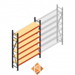 Beginsectie AR grootvakstelling 2500x1610x400 - 6 niveaus