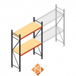 Beginsectie AR grootvakstelling 2500x1610x600 - 2 niveaus