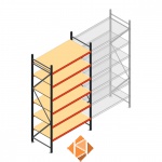 Beginsectie AR grootvakstelling 3000x1610x800 - 6 niveaus