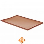 Deksel voor euronorm bakken 600 x 400mm Rood