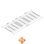 Draadroosterlegbord AR niveau 2x 1340x1100mm + 1x 890x1100mm