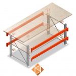 Dubbellaags Inpaktafel, Paktafel met voorgemonteerde frames