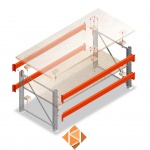 Dubbellaags Werkbank, Werktafel met voorgemonteerde frames