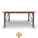 Enkellaags werkbank, werktafel zonder voorgemonteerde frames 1850x1000x940