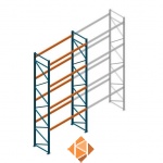 Gebruikte Nedcon Palletstelling 6500x2650x1100 - 4 niveaus beginsectie 