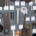 Gereedschapspaneel met ronde gaten 960x1980 type 0614 RAL7012
