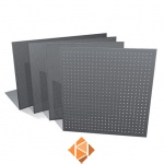 Gereedschapspaneel met ronde gaten 960x1980 type 0614 RAL7012