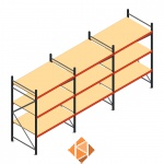 Grootvakstelling voordeelrij AR 2250x5038x1000 - 3 niveaus