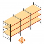 Grootvakstelling voordeelrij AR 2250x5038x1200 - 3 niveaus