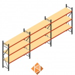 Grootvakstelling voordeelrij AR 2250x6238x600 - 3 niveaus