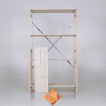 Houten legbordstelling bt euro 1800x1170x300 beginsectie