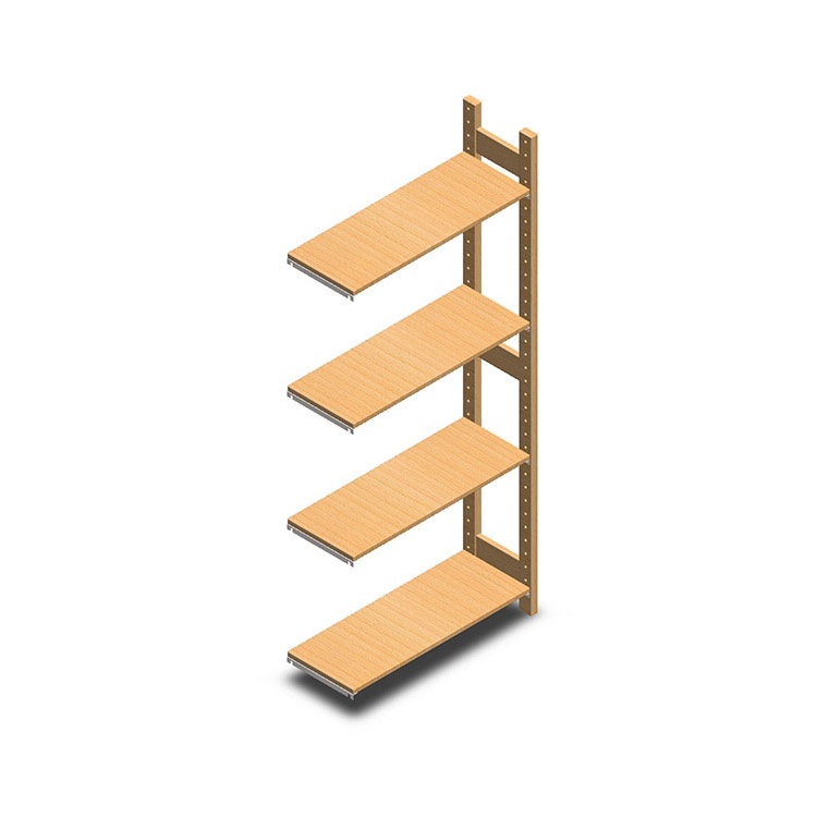 Houten legbordstelling bt euro 1800x770x300 aanbouwsectie