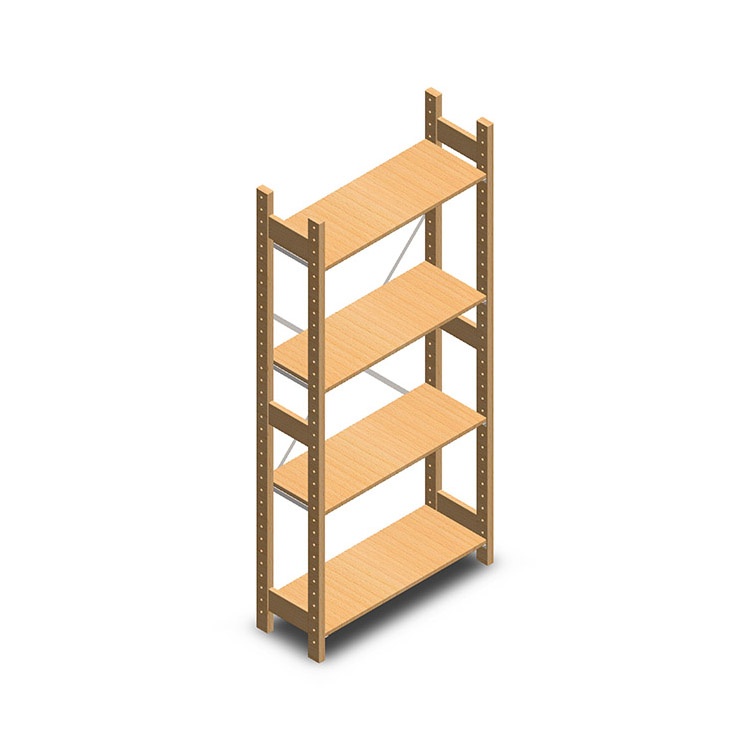 Houten legbordstelling bt euro 1800x770x300 beginsectie