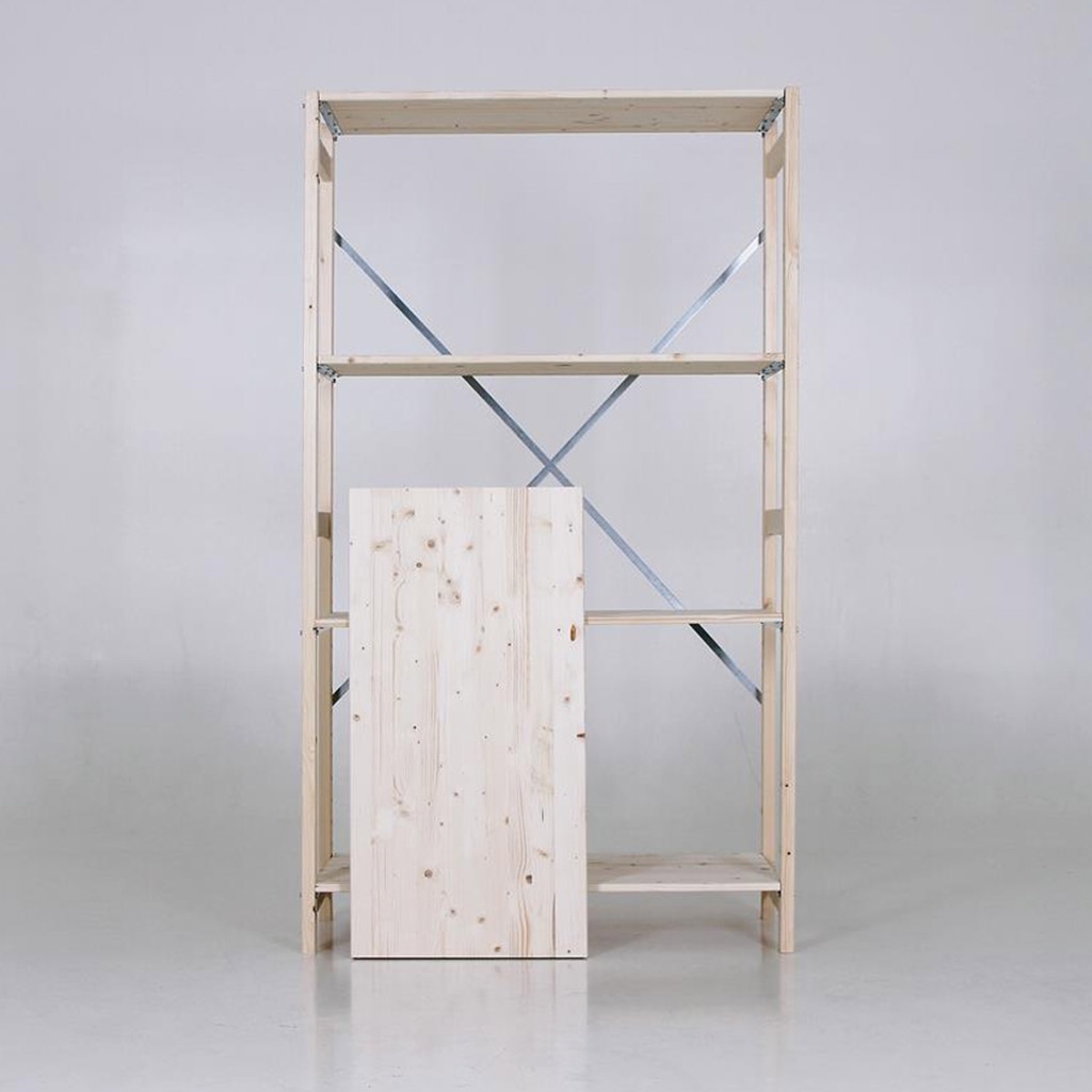 Houten legbordstelling bt euro 1800x770x500 beginsectie