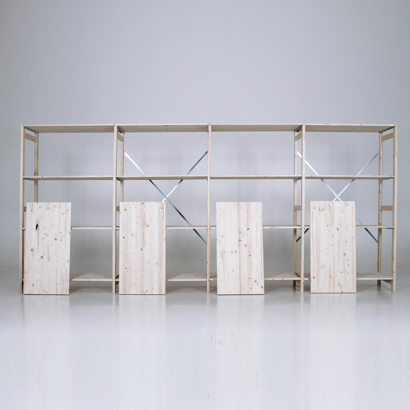 Houten legbordstelling bt euro 1800x770x500 beginsectie