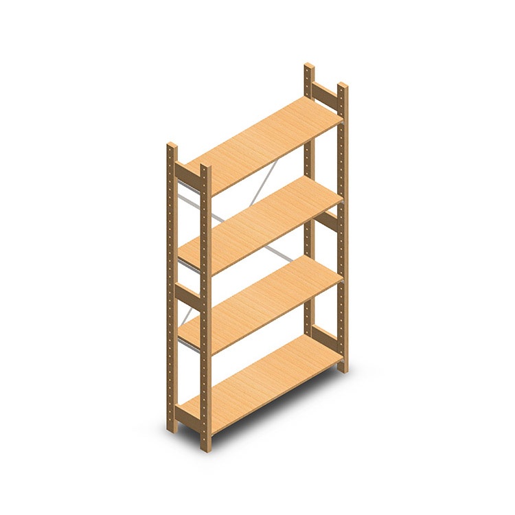 Houten legbordstelling bt euro 1800x970x300 beginsectie