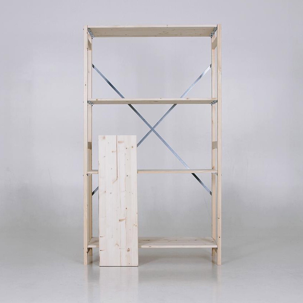 Houten legbordstelling bt euro 1800x970x300 beginsectie