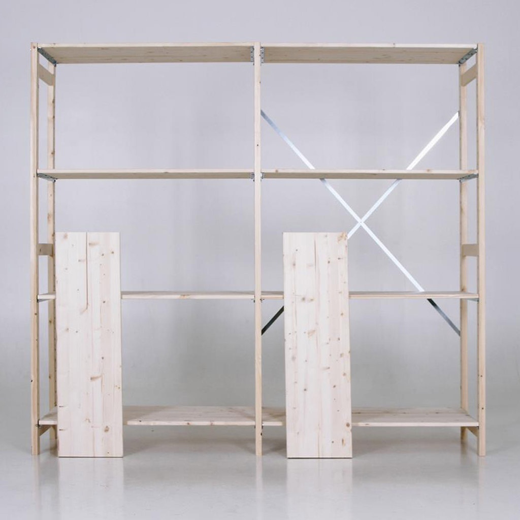 Houten legbordstelling bt euro 1800x970x300 beginsectie
