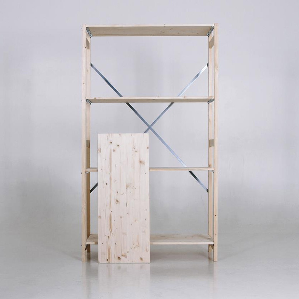 Houten legbordstelling bt euro 1800x970x400 beginsectie