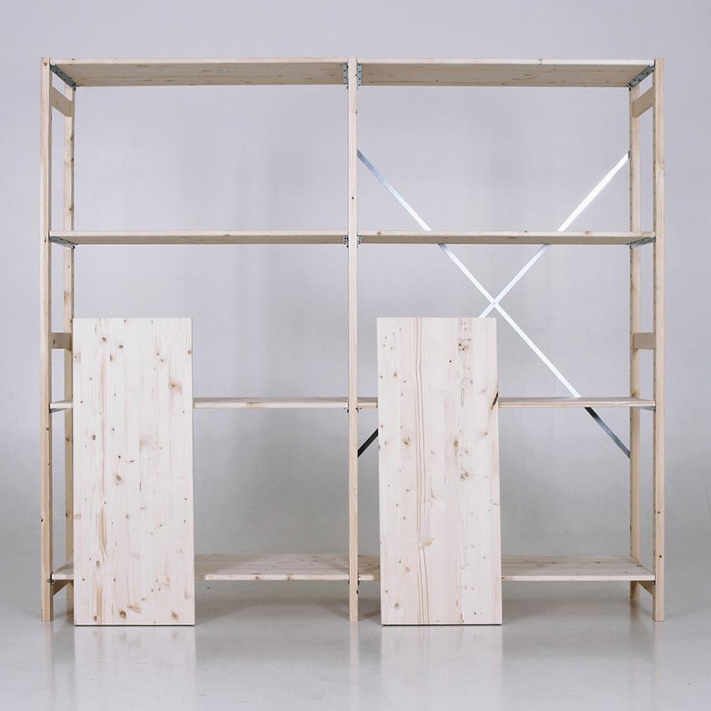 Houten legbordstelling bt euro 1800x970x400 beginsectie