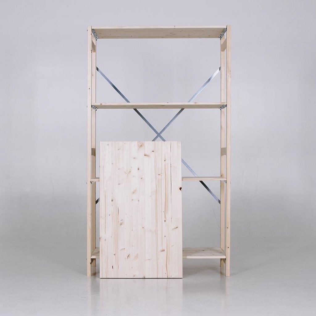 Houten legbordstelling bt euro 1800x970x600 beginsectie