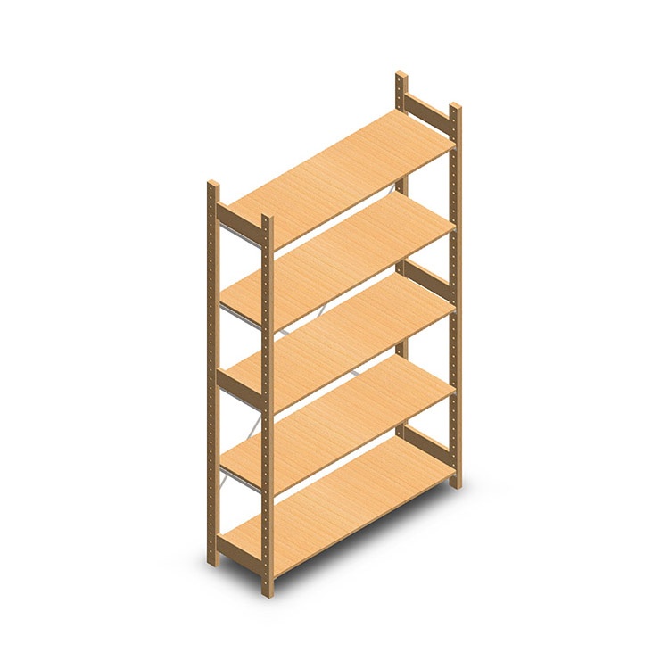 Houten legbordstelling bt euro 2100x1170x400 beginsectie