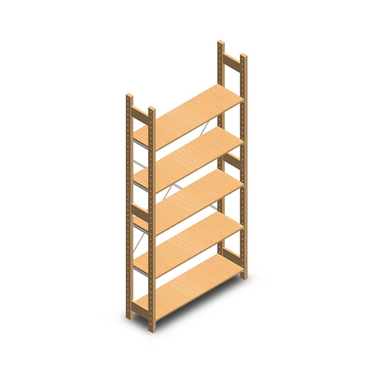 Houten legbordstelling bt euro 2100x770x300 beginsectie