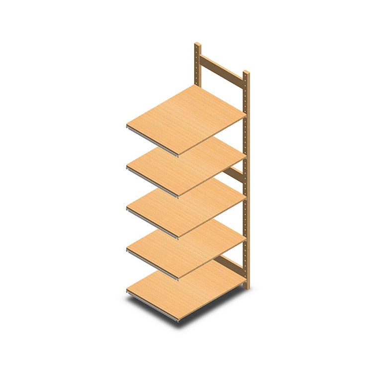 Houten legbordstelling bt euro 2100x770x600 aanbouwsectie