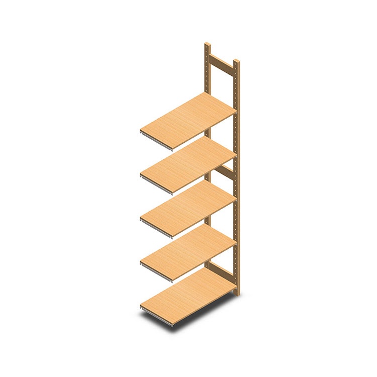 Houten legbordstelling bt euro 2400x770x400 aanbouwsectie