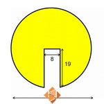 Kleefbare stootrand type B - 1 meter