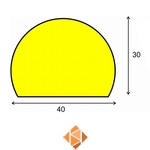 Kleefbare stootrand, type-c per meter