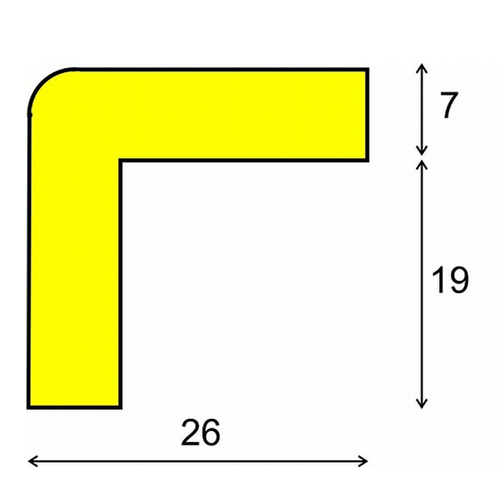 Kleefbare stootrand, type-e per meter