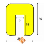 Kleefbare stootrand, type-g per meter