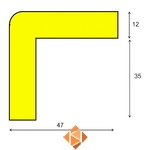 Kleefbare stootrand, type-h per meter