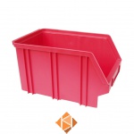 Kunststof stapelbak, Plastic magazijnbak A3 240x150x135 rood