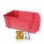 Kunststof stapelbak, Plastic magazijnbak A5 500x300x180 rood