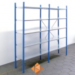 Legbordstelling Medium Duty 2000x1000x400, 4 niveaus metaal blauw, 90 kg beginsectie