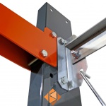 Lichte draagarmstelling enkelzijdig 2000x1250x500 5 niveaus aanbouwsectie