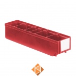 Magazijnbak, Magazijnstellingbak, Kunststof bak RK 400x93x83 rood