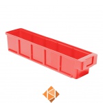 Plastic Bak, Magazijnbak, Magazijnstellingbak VKB 400x93x83 rood