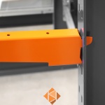 Medium draagarmstelling dubbelzijdig 3000x1250x800 6 niveaus aanbouwsectie Medium draagarmstelling dubbelzijdig 3000x1250x800 6 niveaus aanbouwsectie