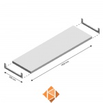 Niveau Legbord Light Duty 1000x300mm (bxd)