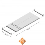 Niveau Legbord Light Duty 1000x400mm (bxd)