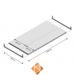 Niveau Legbord Light Duty 1000x500mm (bxd)