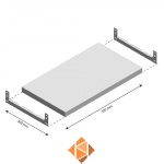 Niveau Legbord Light Duty 550x300mm (bxd)