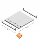 Niveau Legbord Light Duty 550x500mm (bxd)