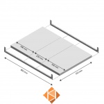 Niveau Legbord Light Duty 550x800mm (bxd)