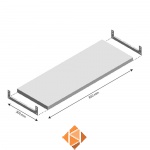 Niveau Legbord Light Duty 850x300mm (bxd)