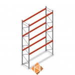 Palletstelling AR T2 6000x3300x1100 3 niveaus beginsectie