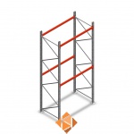 Palletstelling AR T2 M10 4500x1850x1100 2 niveaus beginsectie